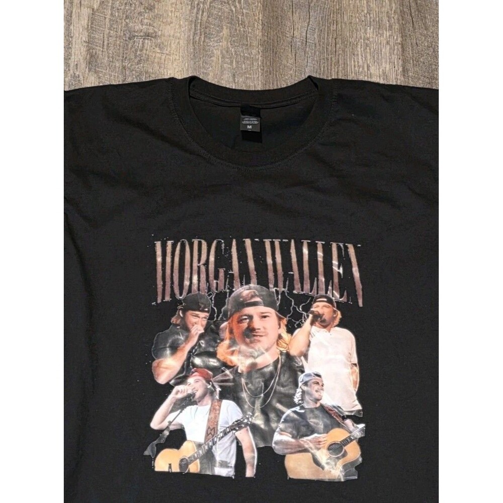 Morgan Wallen Goodlife One-Side Blk Short Sleeve T-Shirt Several Poses Size Med